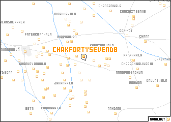 map of Chak Forty-seven DB