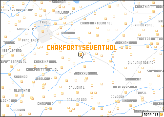 map of Chak Forty-seven-Two L