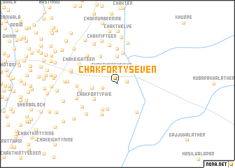 map of Chak Forty-seven