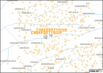 map of Chak Forty-six M