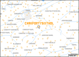 map of Chak Forty-six-Two L