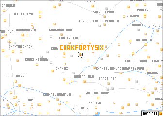 map of Chak Forty-six