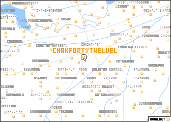 map of Chak Forty-Twelve L