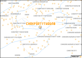 map of Chak Forty-two DNB