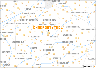 map of Chak Forty Two L