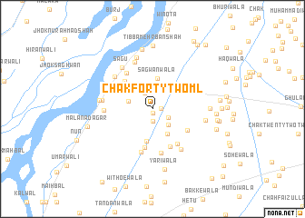 map of Chak Forty-two ML