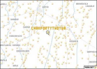 map of Chak Forty-two TDA
