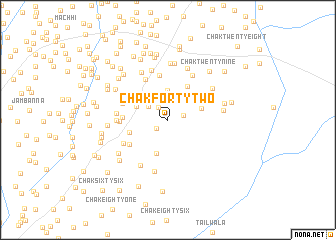 map of Chak Forty-two