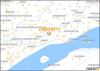 map of Chak Forty