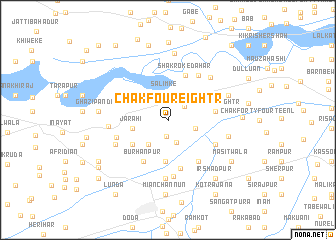 map of Chak Four-Eight R