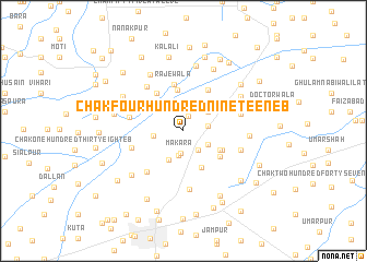 map of Chak Four Hundred Nineteen EB
