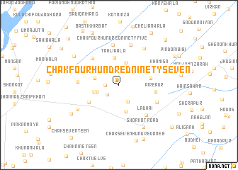 map of Chak Four Hundred Ninety-seven