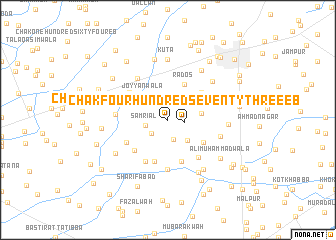 map of Chak Four Hundred Seventy-three EB