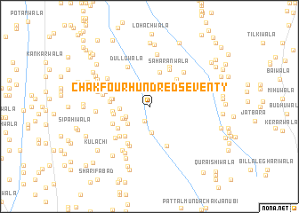 map of Chak Four Hundred Seventy