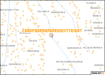 map of Chak Four Hundred sixty-eight