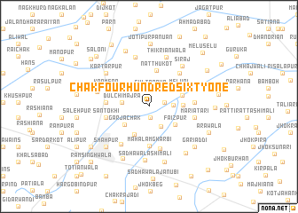 map of Chak Four Hundred Sixty-one