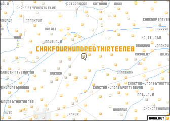 map of Chak Four Hundred Thirteen EB