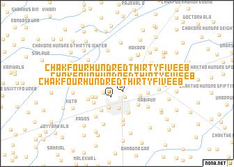 map of Chak Four Hundred Thirty-five EB