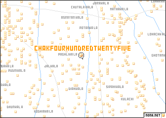 map of Chak Four Hundred Twenty-five