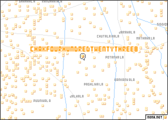 map of Chak Four Hundred Twenty-three B