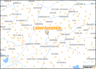 map of Chak Four-One A L