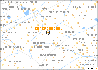 map of Chak Four-One L