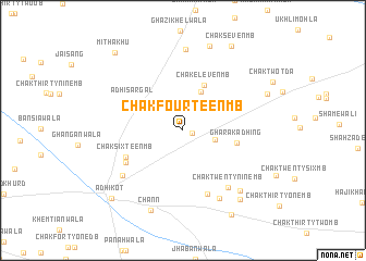 map of Chak Fourteen MB