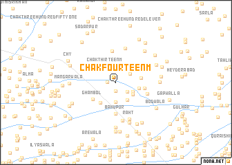 map of Chak Fourteen M