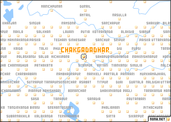 map of Chak Gadādhar