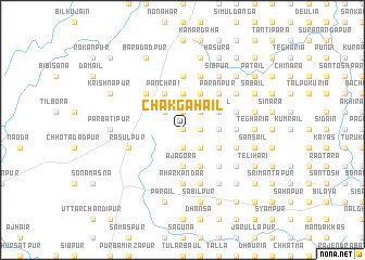 map of Chak Gāhail