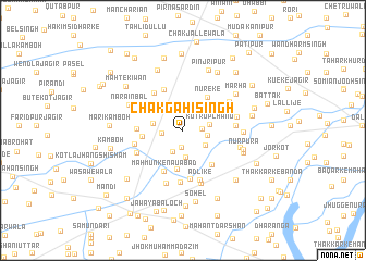 map of Chak Gahi Singh