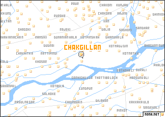 map of Chak Gillan