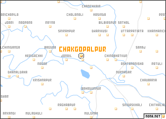 map of Chak Gopālpur