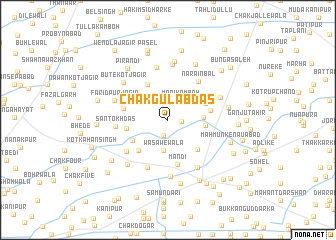 map of Chak Gulāb Dās