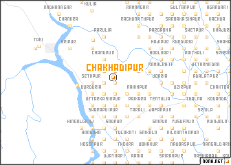 map of Chak Hādīpur