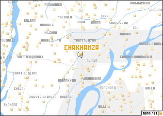 map of Chak Hamza