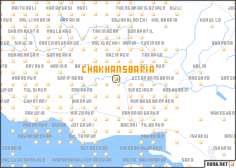 map of Chak Hānsbāria