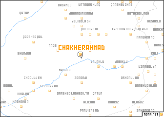 map of Chākher Aḩmad