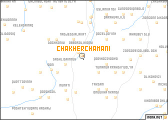 map of Chākher Chamanī