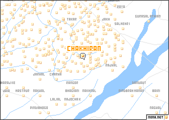 map of Chak Hīrān