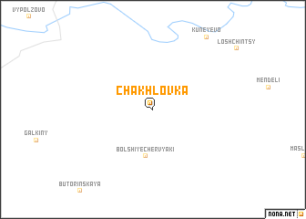 map of Chakhlovka