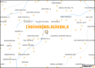 map of Chakhmāq Bolāgh-e Bālā