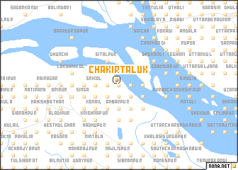 map of Chākir Tāluk