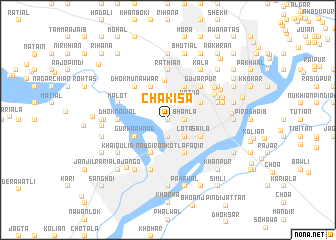 map of Chak Īsa