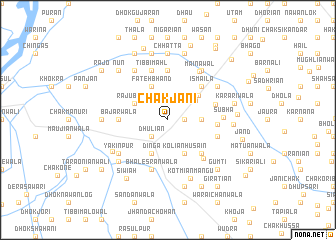 map of Chak Jāni