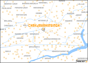 map of Chak Jawāhir Singh