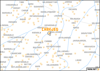 map of Chak Jed