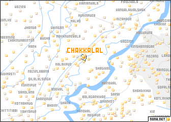 map of Chak Kalāl