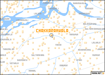 map of Chak Karamwāla