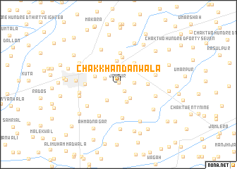 map of Chak Khandānwāla